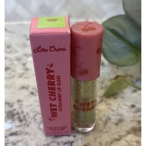 LIME CRIME WET CHERRY ULTRA-SHINY LIP GLOSS CHERRY SLIME 0.1fl oz/3ml NEW